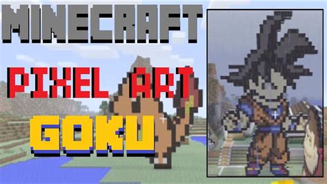 Want to discover art related to dragonballz? Minecraft Pixel Art : Dragon Ball Z Goku Tutorial - YouTube