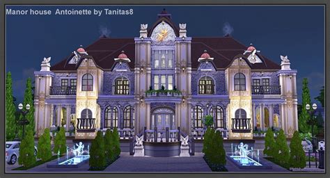 Www.twitch.tv/lilsimsie black widow challenge open me! Antoinette Manor House by TanitasSims - Liquid Sims