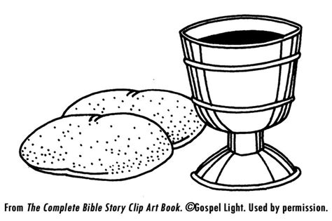 Coloring Bread And Wine Coloring Pages