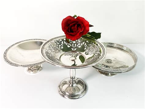 Vintage Sheffield Epc Silver Plate Compote Candy Dish
