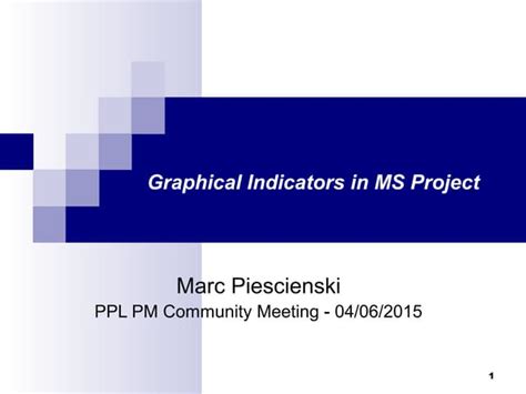 Graphical Indicators In Ms Project Ppt