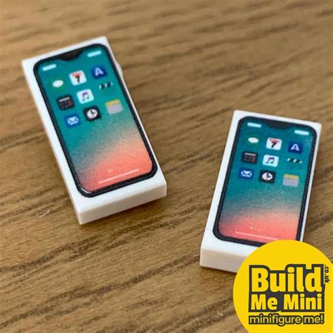 Smart Phone Lego Minifigure Custom Accessory Build Me Mini