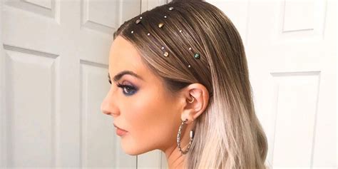 Wearing Rhinestones In Your Hair Is The Hack You Need