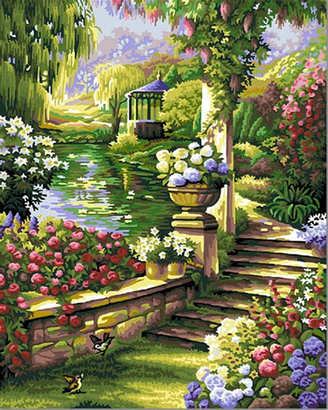 Classical Frameless Pictures Painting By Numbers Diy Digital Oil Painting On Canvas Landscape