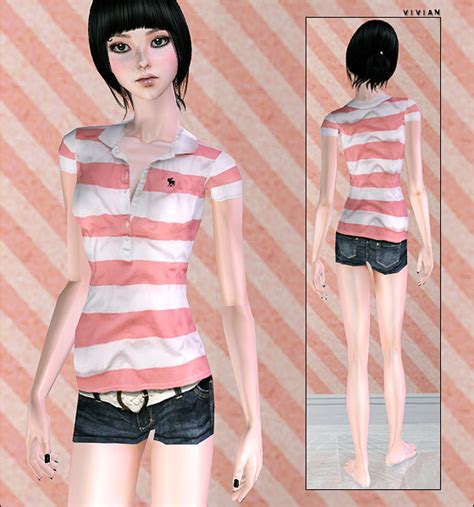 Mod The Sims Tf Shorts And Striped Polo