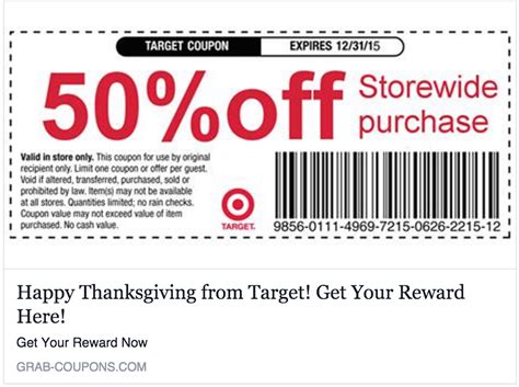 No Target Is Not Giving You A 50 Off Everything Coupon For Liking A