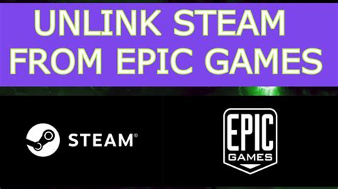 How To Unlink Steam Account From Epic Games Youtube