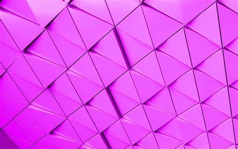Download Wallpapers Purple 3d Triangles Background 4k 3d Purple