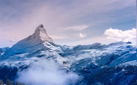 Matterhorn Mountain Alps Nature Landscape Switzerland