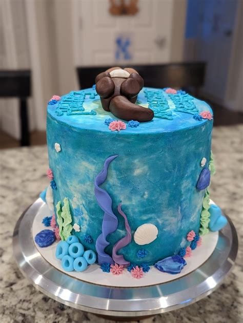 Sea Otter Birthday Cake Rcakedecorating