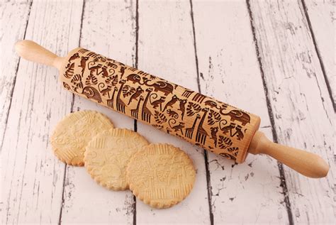 Laser Embossed Rolling Pins Imprint Playful Patterns Into Cookie Dough