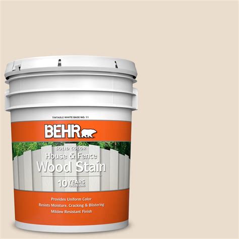 Behr 5 Gal 23 Antique White Solid Color House And Fence Exterior Wood