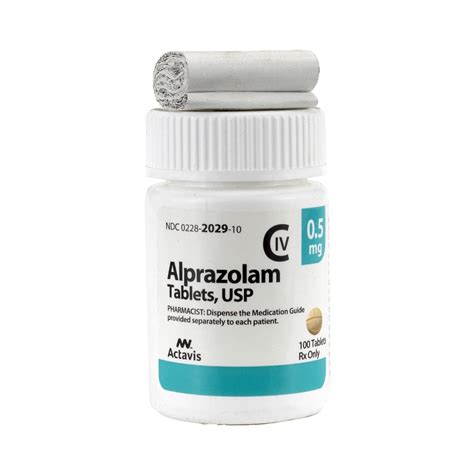 Alprazolam [c Iv] 0 5mg 100 Tablets Bottle Mcguff Medical Products