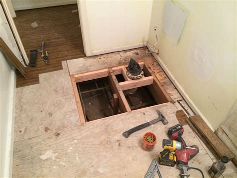It's about 10' x 10'. How To Install A Subfloor In A Bathroom