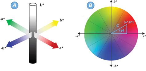A Three Dimensional Cielab Color Space Where The L Axis Represents