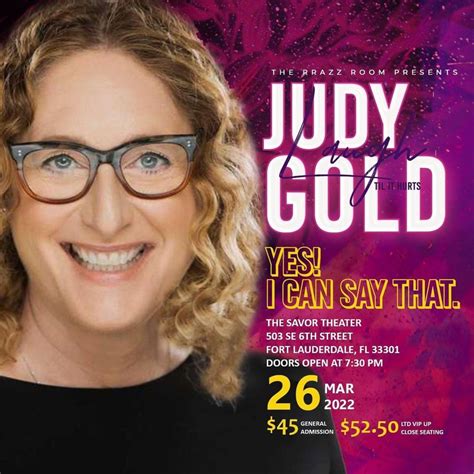 Judy Gold On Twitter Ft Lauderdale I Am So Excited To Finally Get To Perform At The Savor