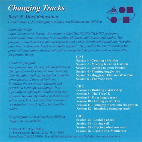 Changing Tracks The Complete Program Changing Tracks Psychology