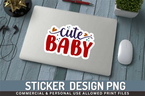 Cute Baby Sticker Design Graphic By Regulrcrative · Creative Fabrica