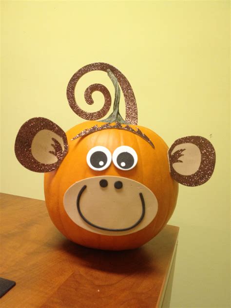 Creative Monkey Pumpkin Decoration