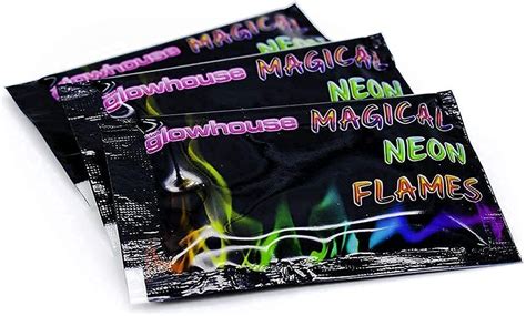 The Glowhouse Magic Neon Flames Mystical Fire Colourant 10 Pack