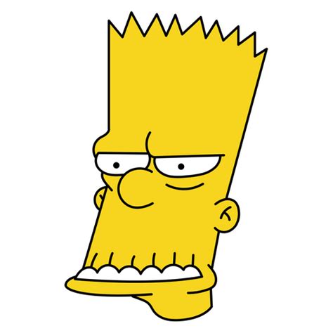 The Simpsons Bart Simpson Face Sticker