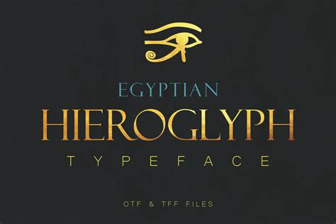Egyptian Hieroglyph Font By Denestudios