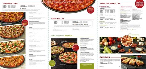 Menu Printable Donatos Pizza Menu Printable Templates