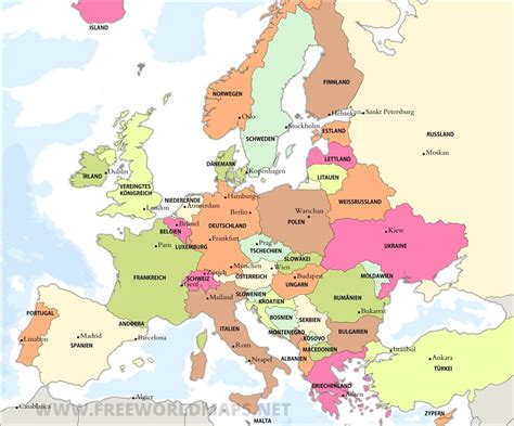 Europakarte Bild Deutschlandkarte