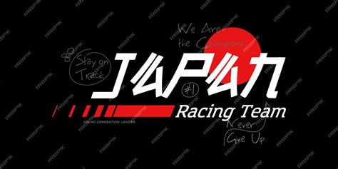 Premium Vector Japan Racing Team Design Suitable For Screen Printing