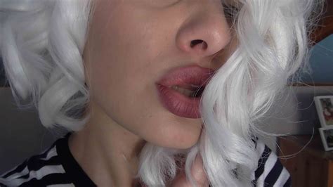 asmr marilyn s kiss sensual kiss close up youtube