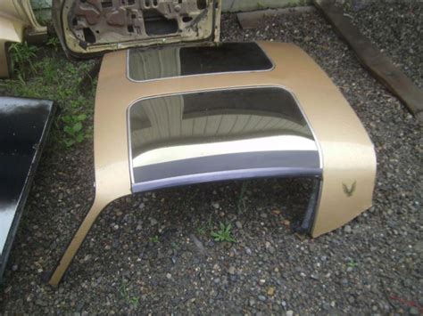 Find TRANS AM COMPLETE FISHER T TOP T TOPS Y GOLD ROOF W MOUNTS BRACKETS WHOLE DEAL In Spencer