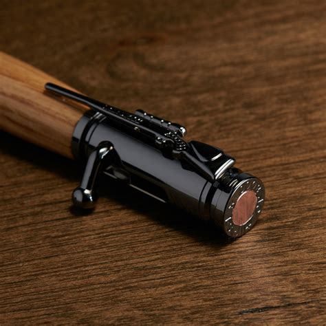 Bolt Action Pen Gunmetal Woodford Reserve Bourbon Pens Touch