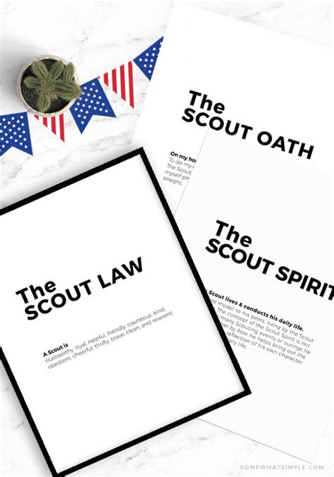 Printable Scout Oath And Law