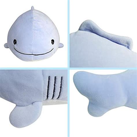 Getuscart 138 Very Soft Blue Whale Shark Plush Cute Kawaii Plush