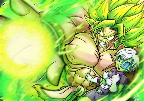 Broly X Cheelai By Kraus Illustration On Deviantart Saga Dragon Ball