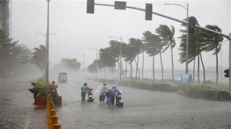 Intense Winds Heavy Rains Lash Phillipines As Typhoon Mangkhut Causes
