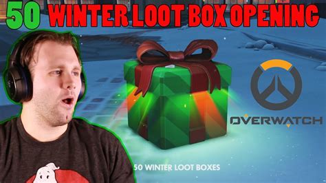 Opening 50 Overwatch Winter Loot Boxes Youtube
