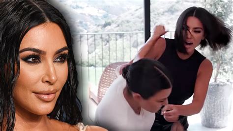 Kim Kardashian Kourtney Kardashian Feud In New Viral Video Win Big
