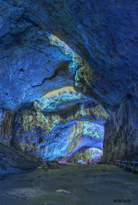 Mystical Cave In Bright Fantastic Colors Stock Photo Crushpixel
