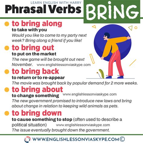 13 Phrasal Verbs with BRING - Learn English with Harry 👴