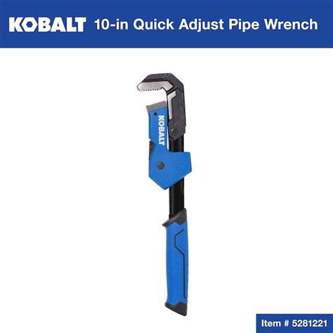 Kobalt Pipe Wrench 10 Inch Wrench In The Plumbing Wrenches And Specialty