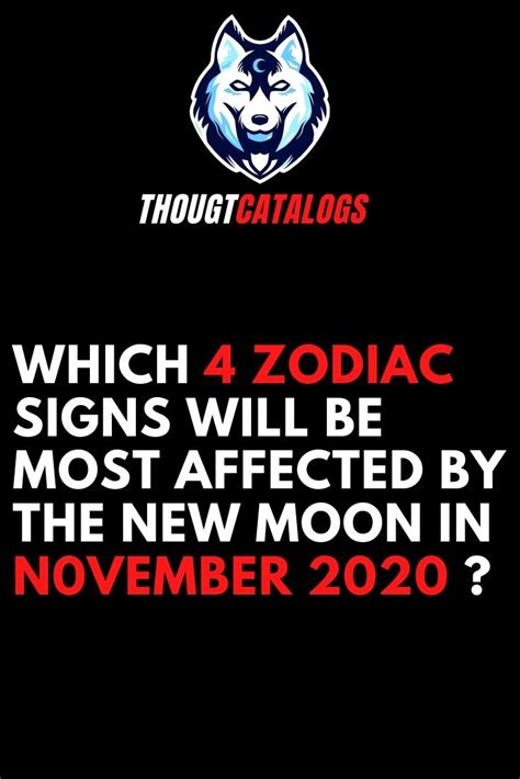 Which 4 Zodiac Signs Will Be Most Affected By The New Moon In November