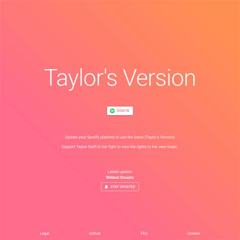 Taylors Version Playlist Updater