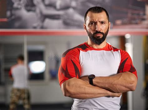 Fitness Coach Posing In The Gym Stock Photo Image Of Instructor