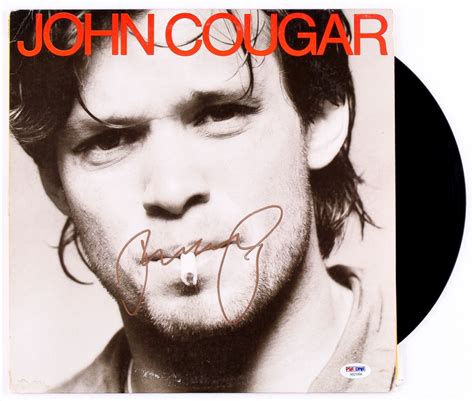 John Cougar Mellencamp Signed John Cougar Record Album Cover Psa Coa Pristine Auction