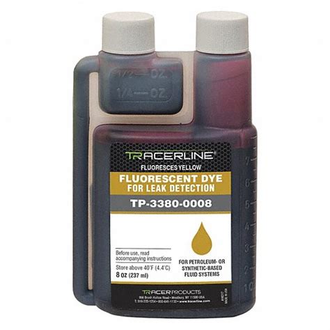 Tracerline 8 Oz Capsule Size Oil Based Fluorescent Leak Detection