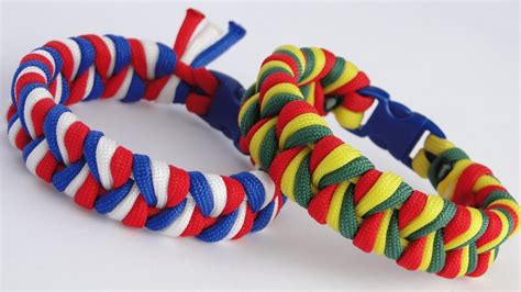 Twist braids are a very popular technique among black hairstyles that uses two sections of hair twists are braided into a spiral rope, also known as rope twists, and also allow the extension of. How to Make an Easy 3 Strand Braid/3 color Paracord Bracelet- Suggested Design: Rasta Colors ...
