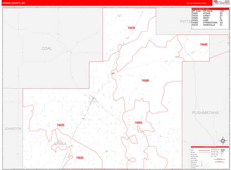 Maps Of Atoka County Oklahoma