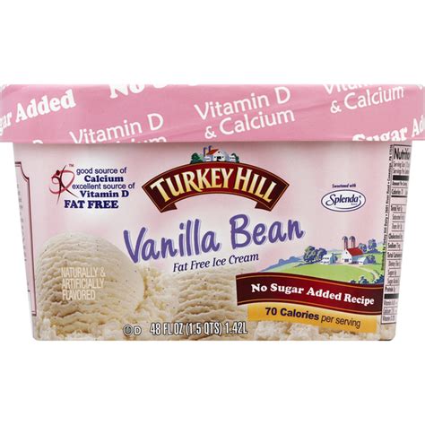 Turkey Hill Ice Cream Fat Free Vanilla Bean Oz Instacart