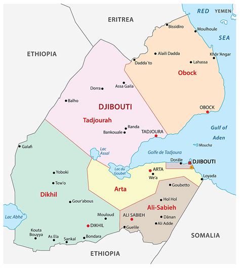 Detailed Administrative And Political Map Of Djibouti Djibouti Porn Sex Picture